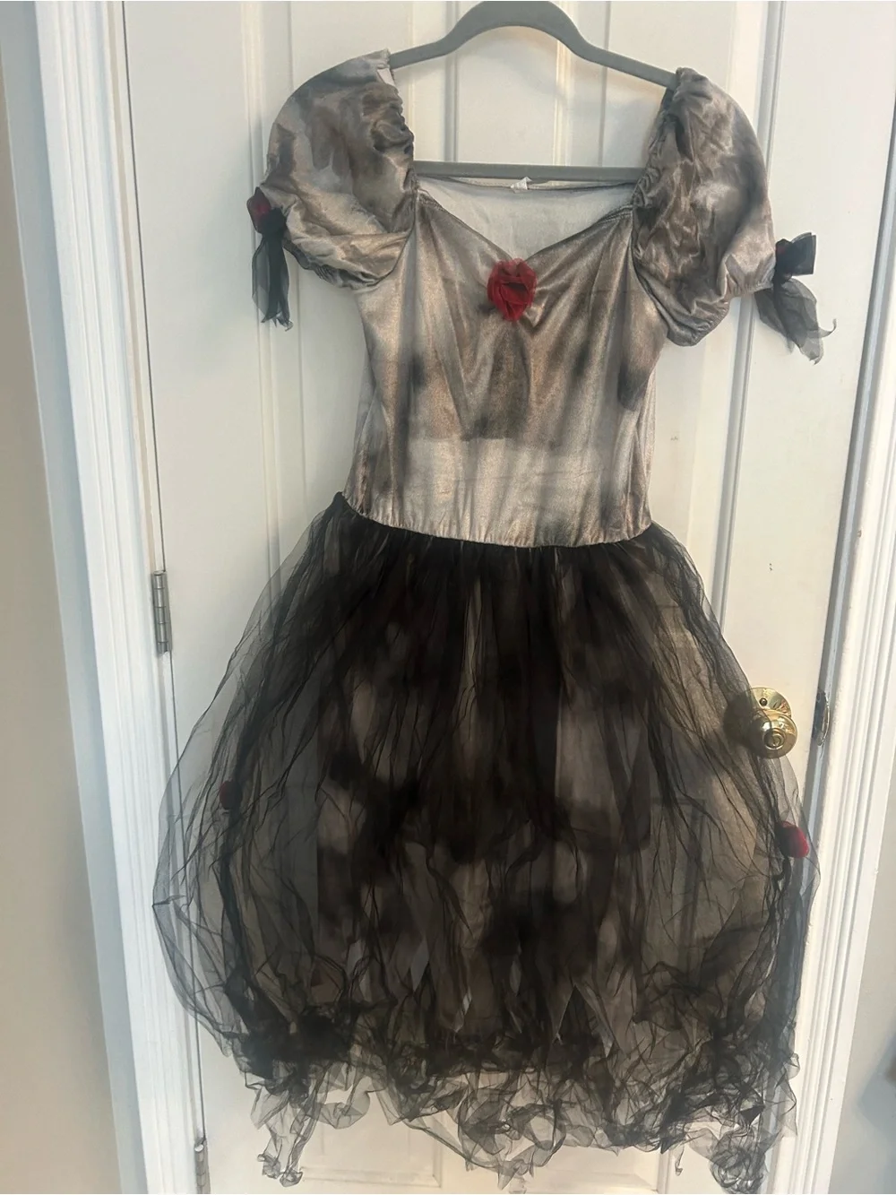 Prom Corpse Black Girls' Prom Queen Costume with Sash
